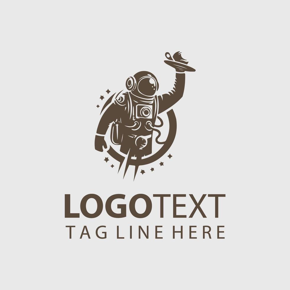 Space Man Logo vector