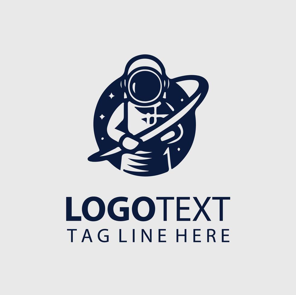 Space Man Logo vector