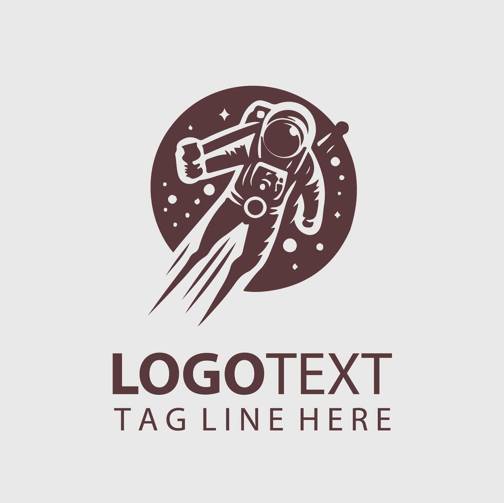 Space Man Logo vector