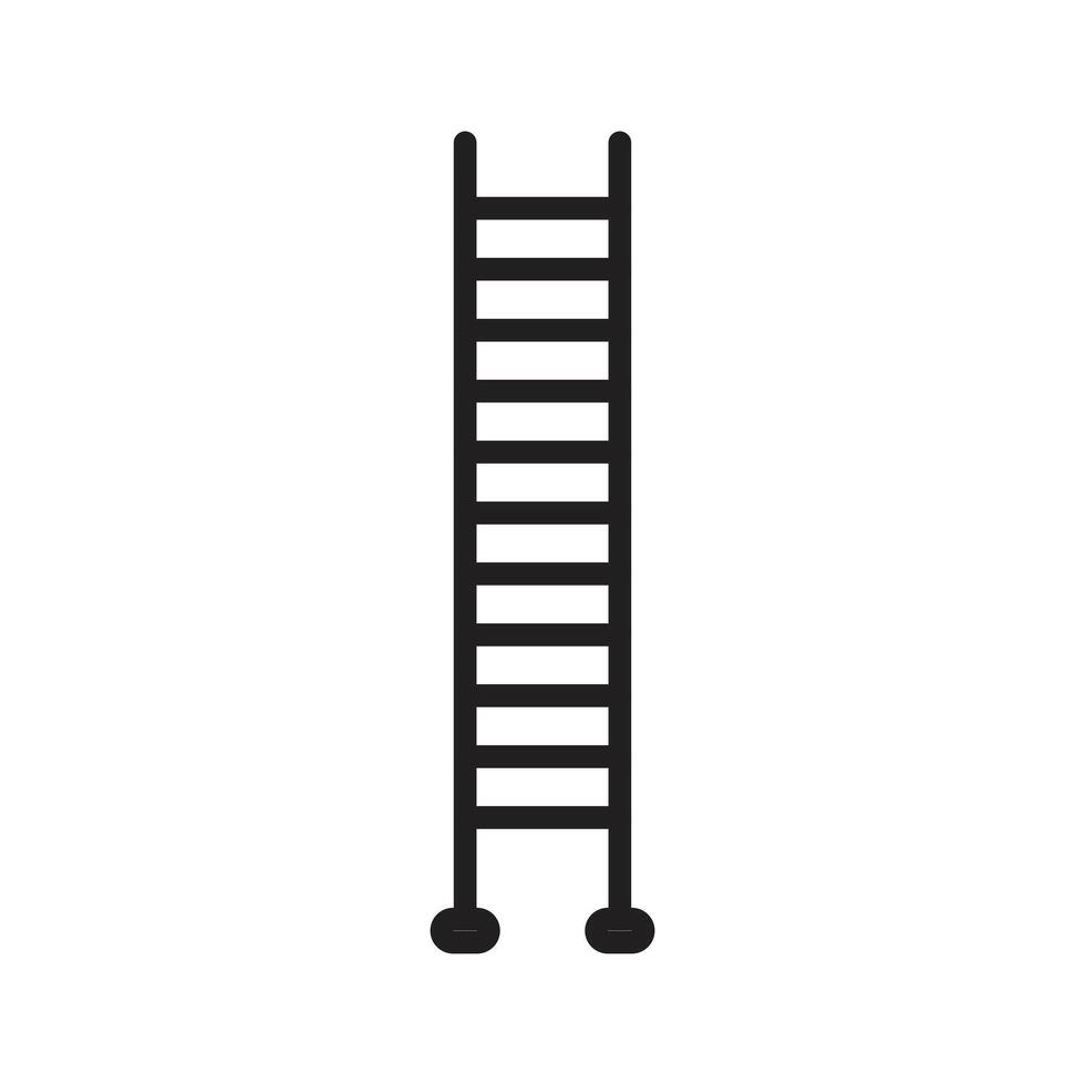 Home Improvement Ladder Icon Perfect for Construction and DIY Projects vector