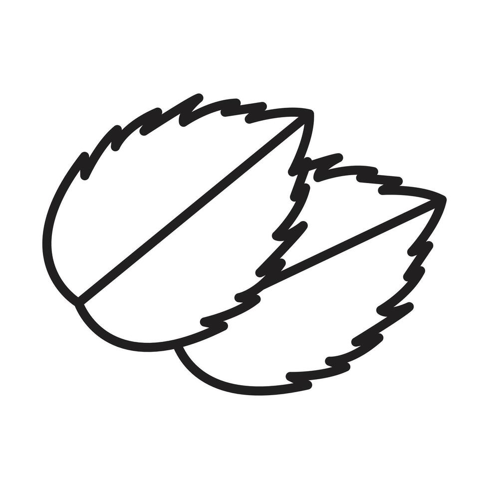 Fresh Mint Icon Ideal for Culinary and Wellness Projects vector
