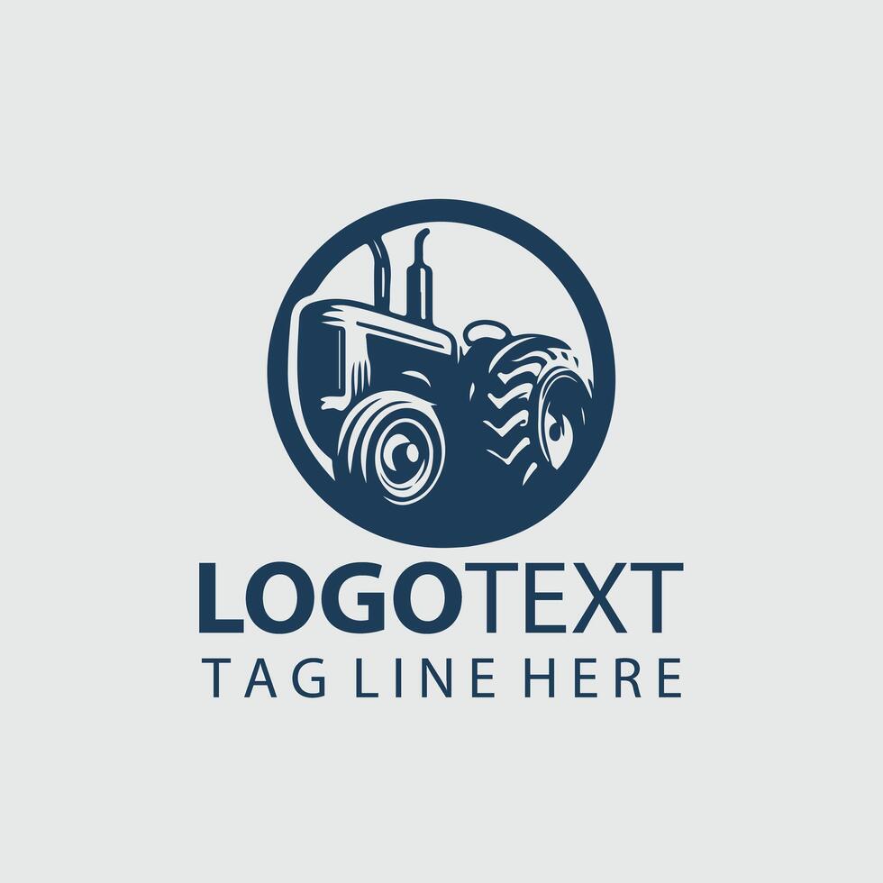 Tractor Logo Illustrations vector