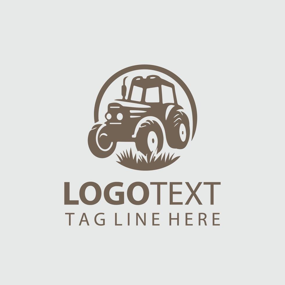 Tractor Logo Illustrations vector