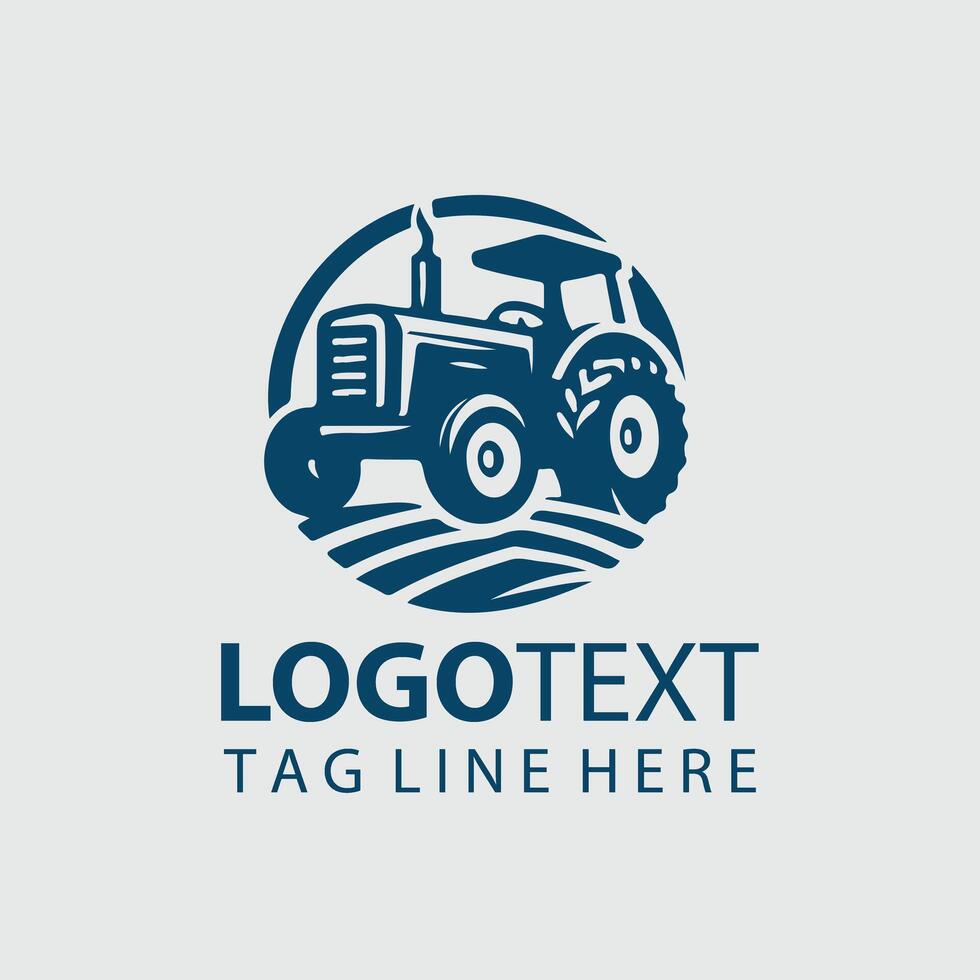 Tractor Logo Illustrations vector