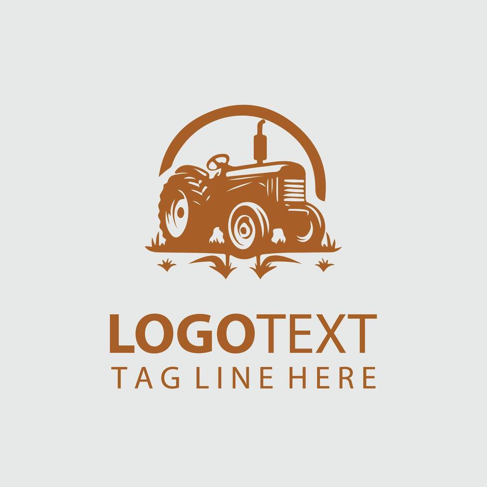 Tractor Logo Illustrations vector