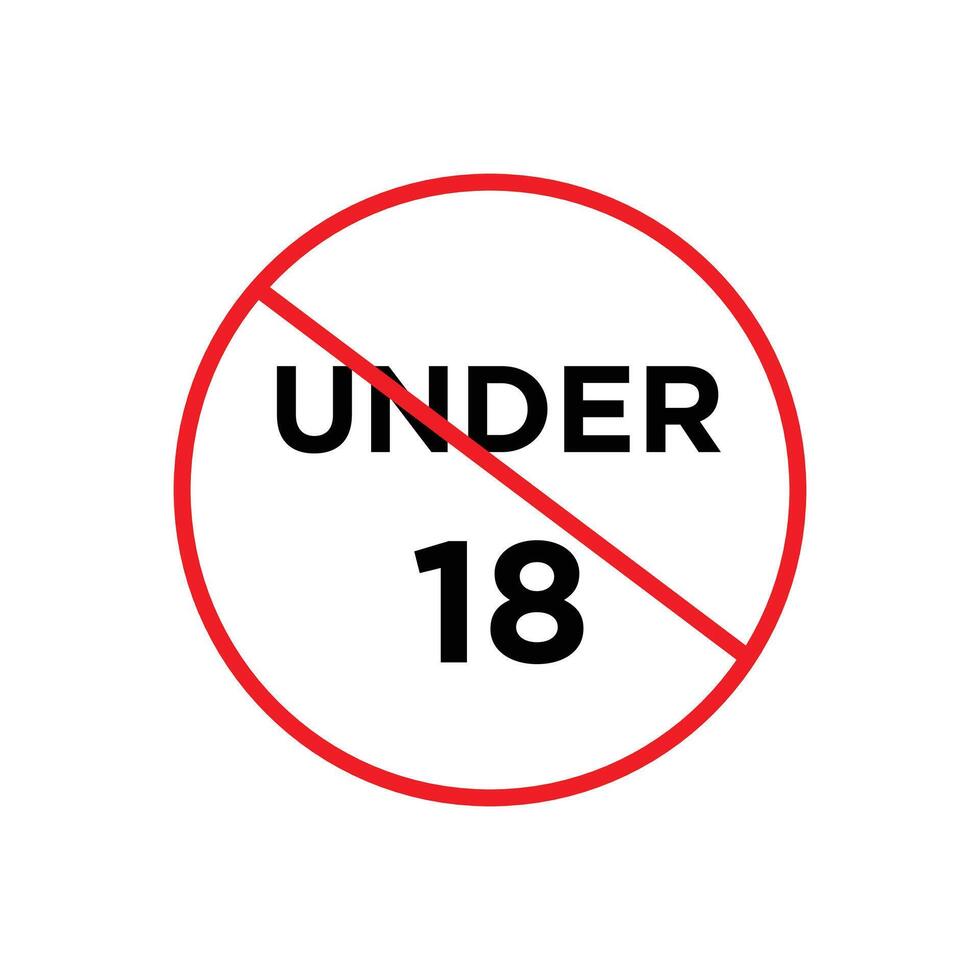No Minors Permitted Sign Ensure Age Compliance in Restricted Areas vector
