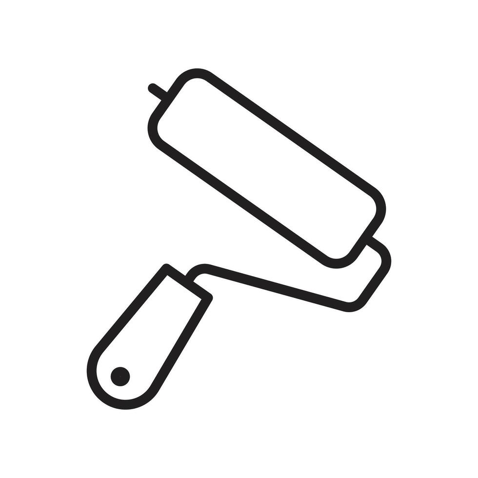 Paint Tool Icon for Home Improvement, DIY Painting, and Renovation Projects vector