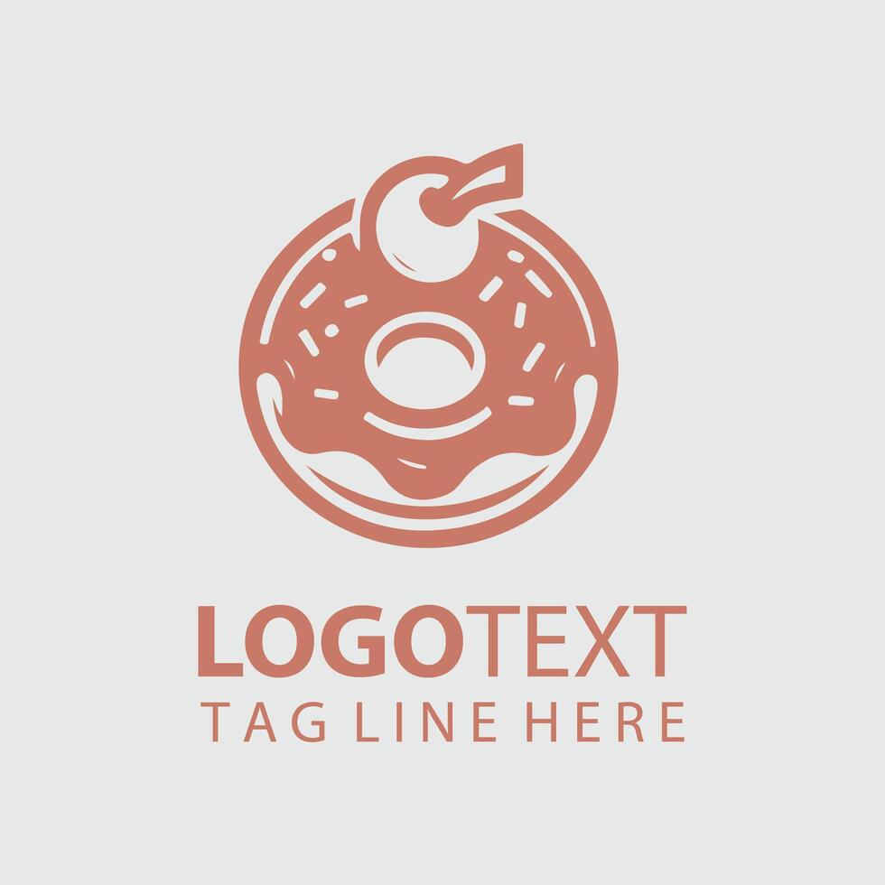 Donut Logo Illustrations vector