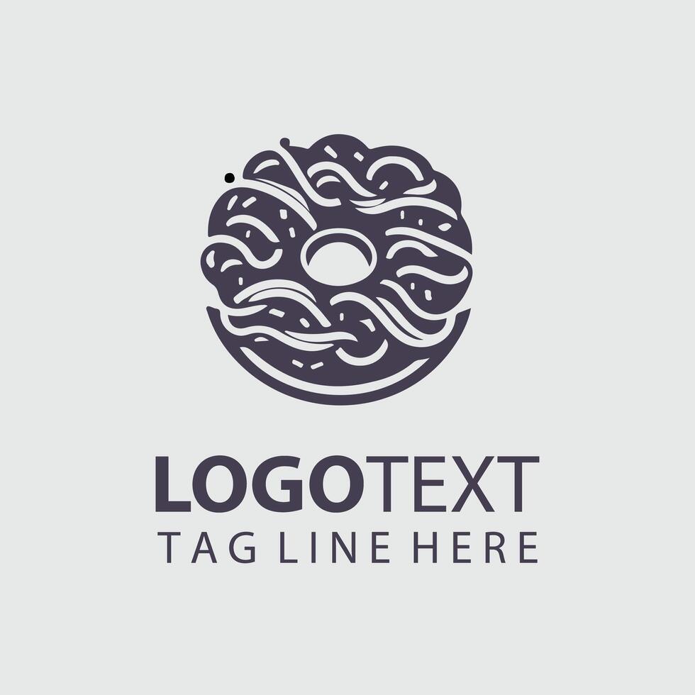 Donut Logo Illustrations vector