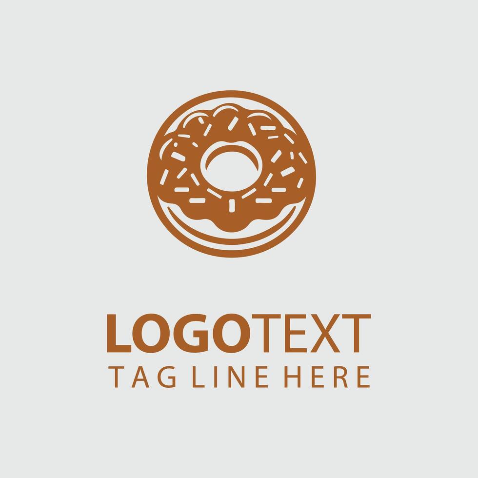 Donut Logo Illustrations vector