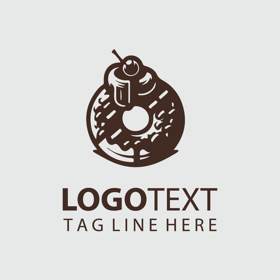Donut Logo Illustrations vector