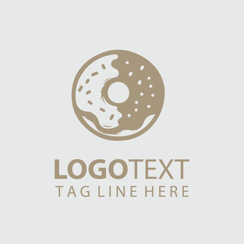 Donut Logo Illustrations vector