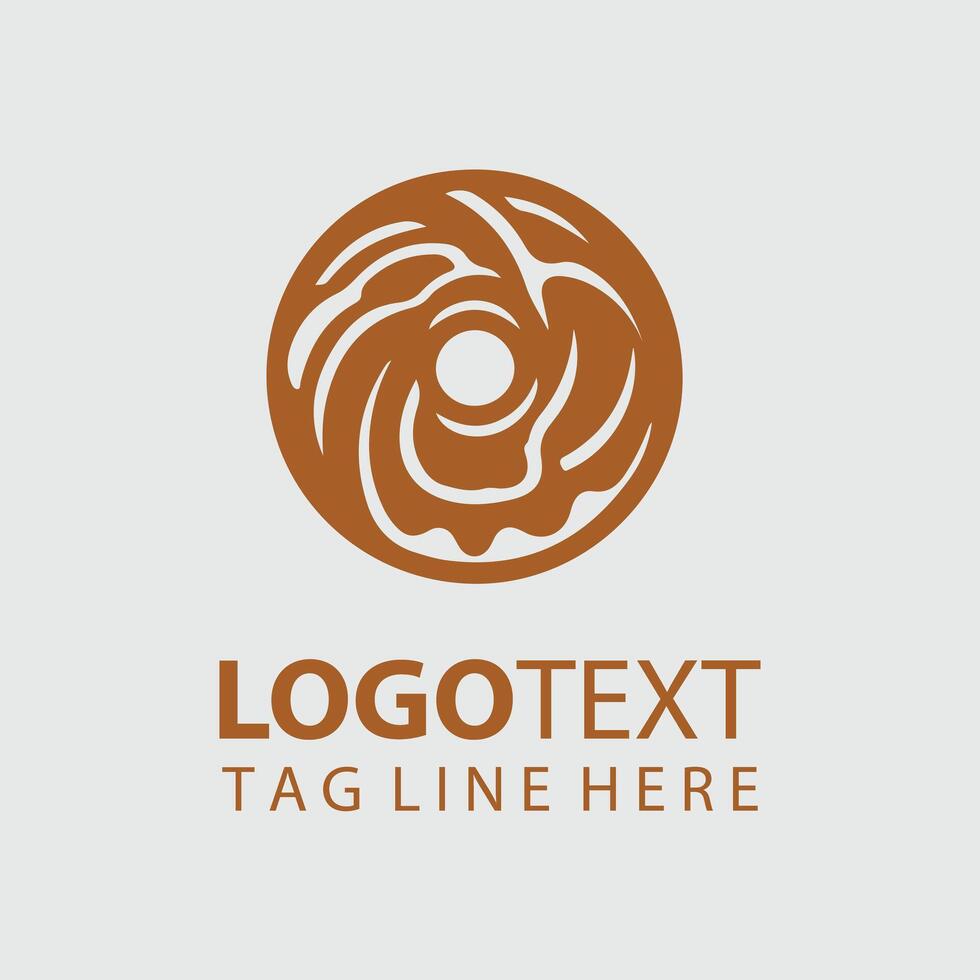 Donut Logo Illustrations vector