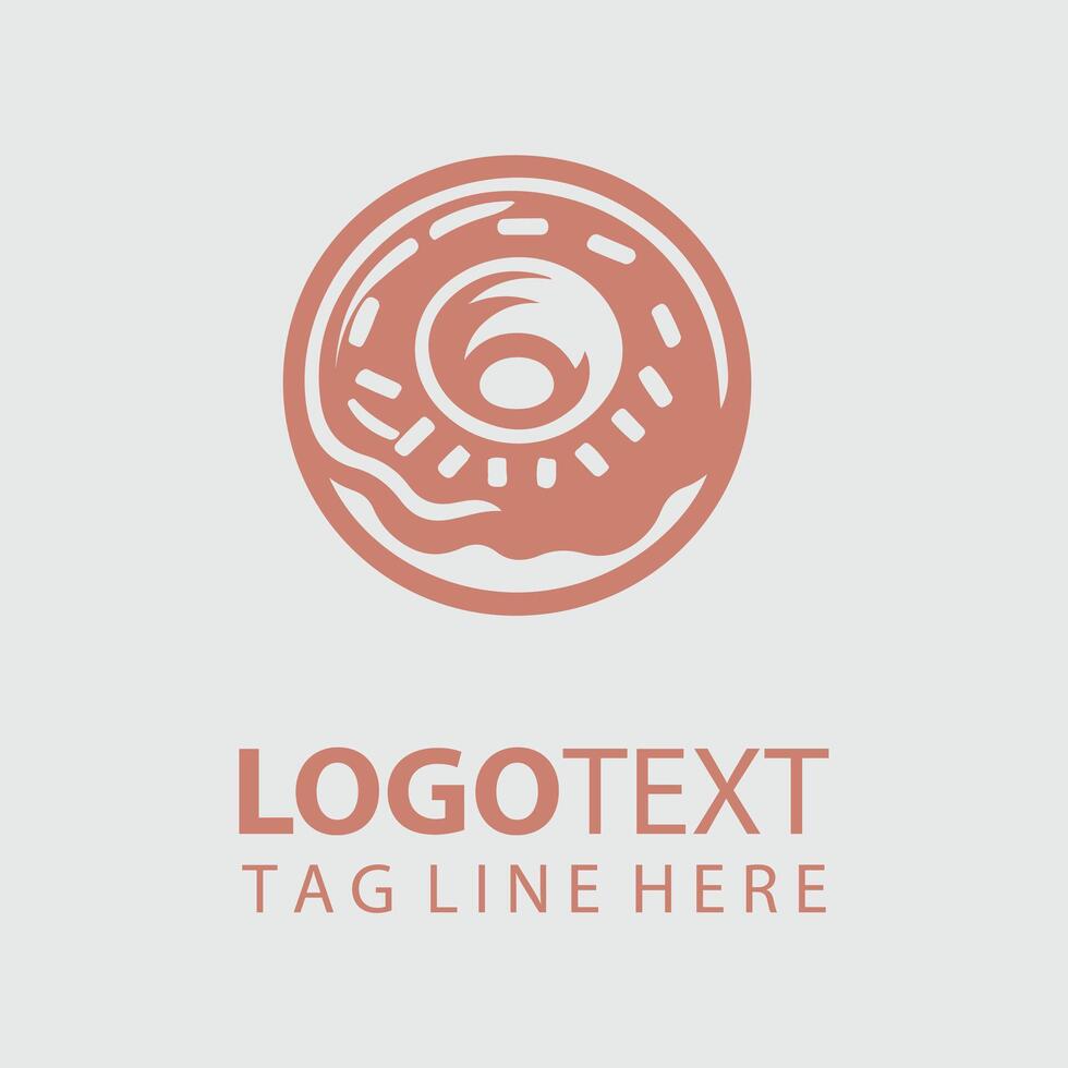 Donut Logo Illustrations vector