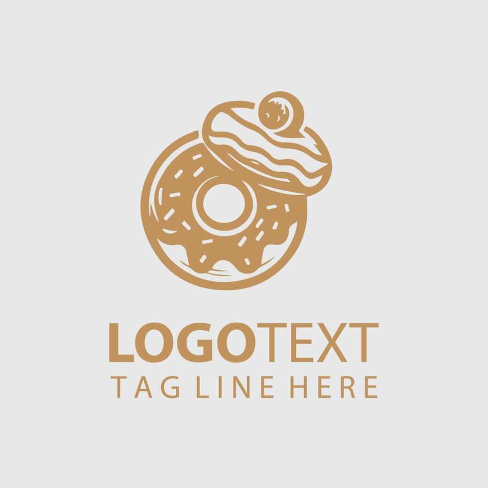 Donut Logo Illustrations vector