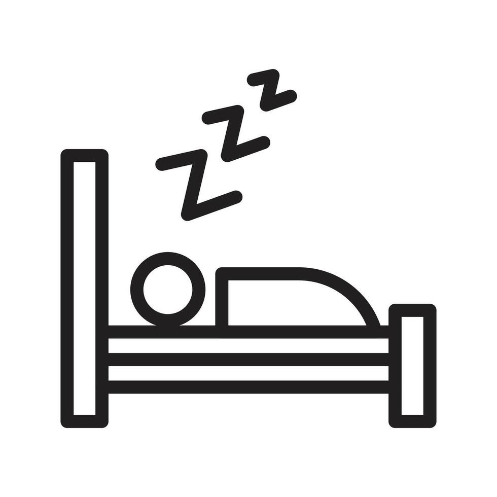 Sleep Health Icon Ideal for Sleep and Relaxation Themes vector