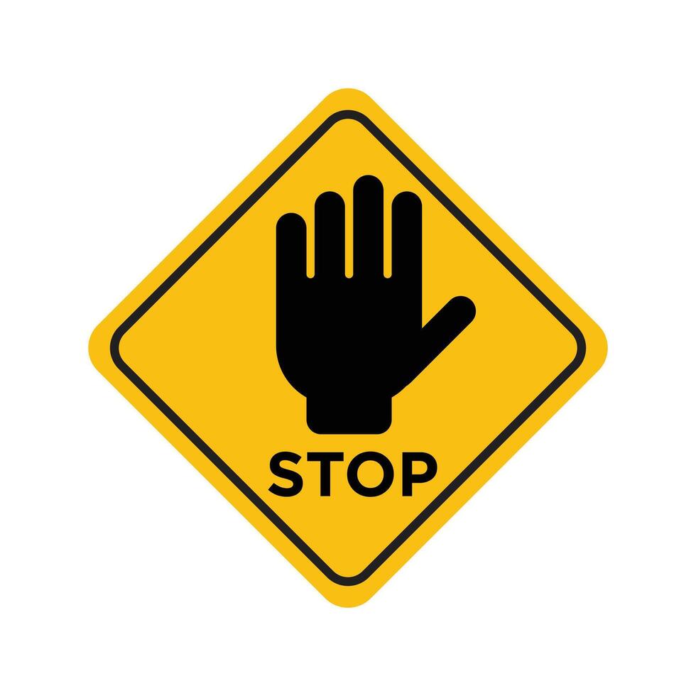 Security Checkpoint Stop Sign Ensure Safety with Security Alerts vector