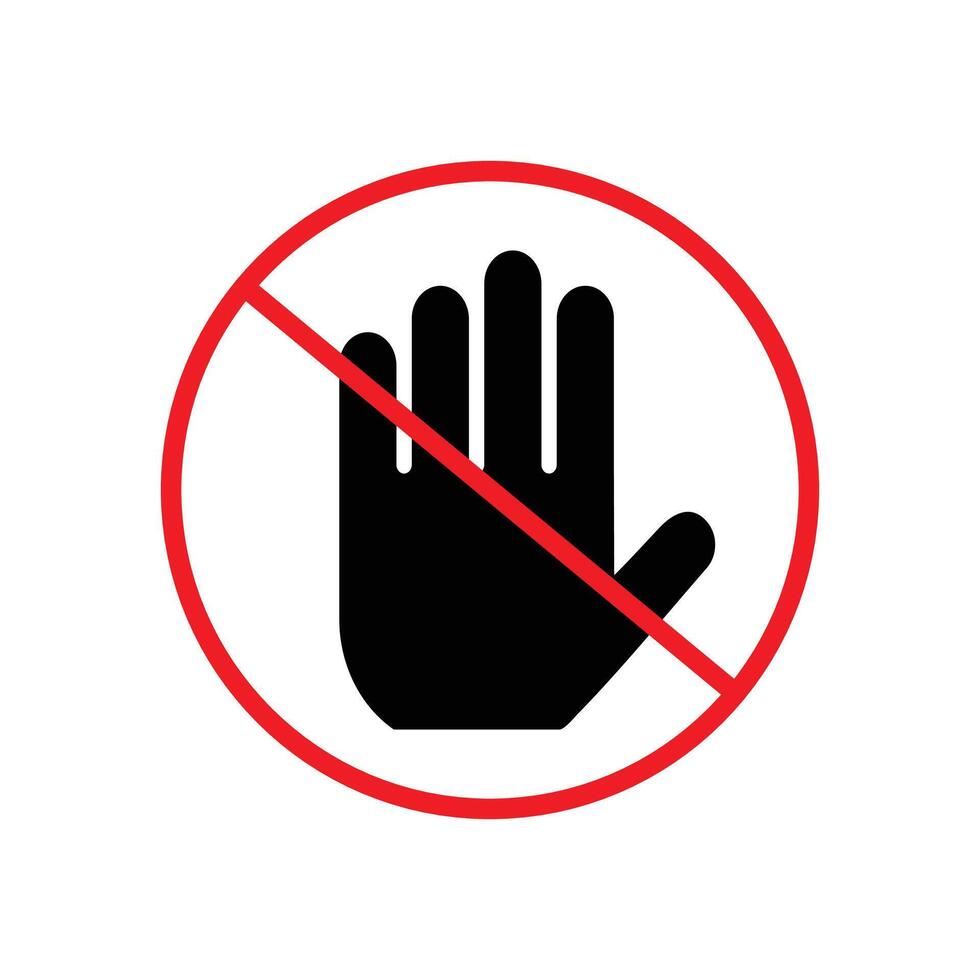 Control traffic with this stop sign icon, providing clear warnings and restrictions for road safety and traffic management. vector