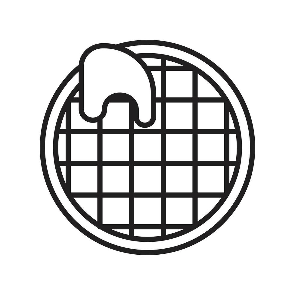 Dutch Treat Stroopwafel Icon Perfect for Dessert and Culinary Themes vector