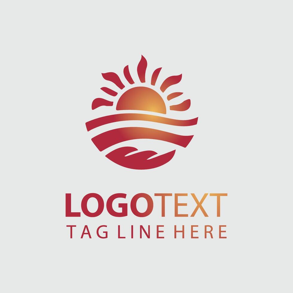 Sun Logo Illustration vector