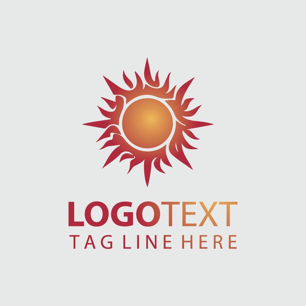 Sun Logo Illustration vector
