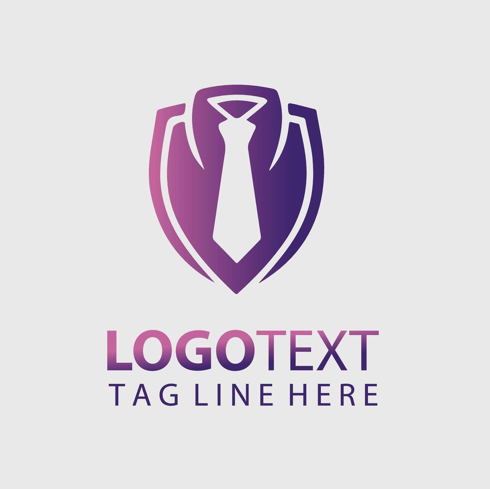 Tie Wings Logo illustrations vector