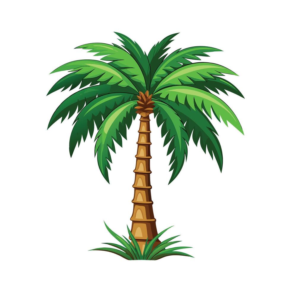 Beautiful Single Big Tree Illustration vector
