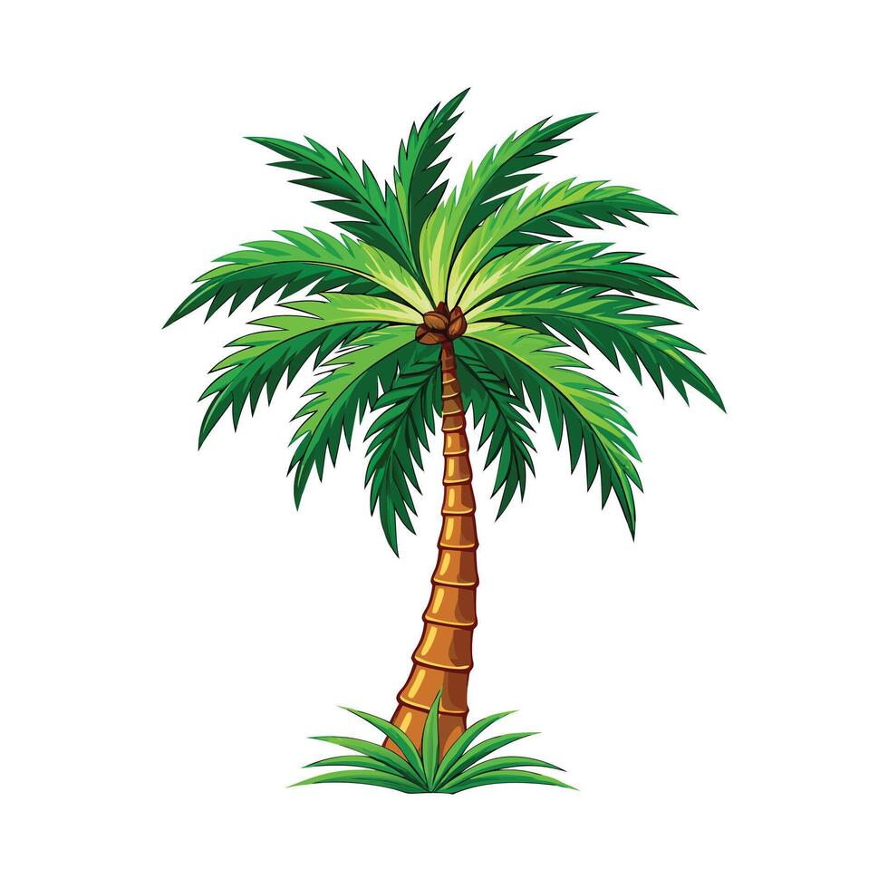 Beautiful Single Big Tree Illustration vector