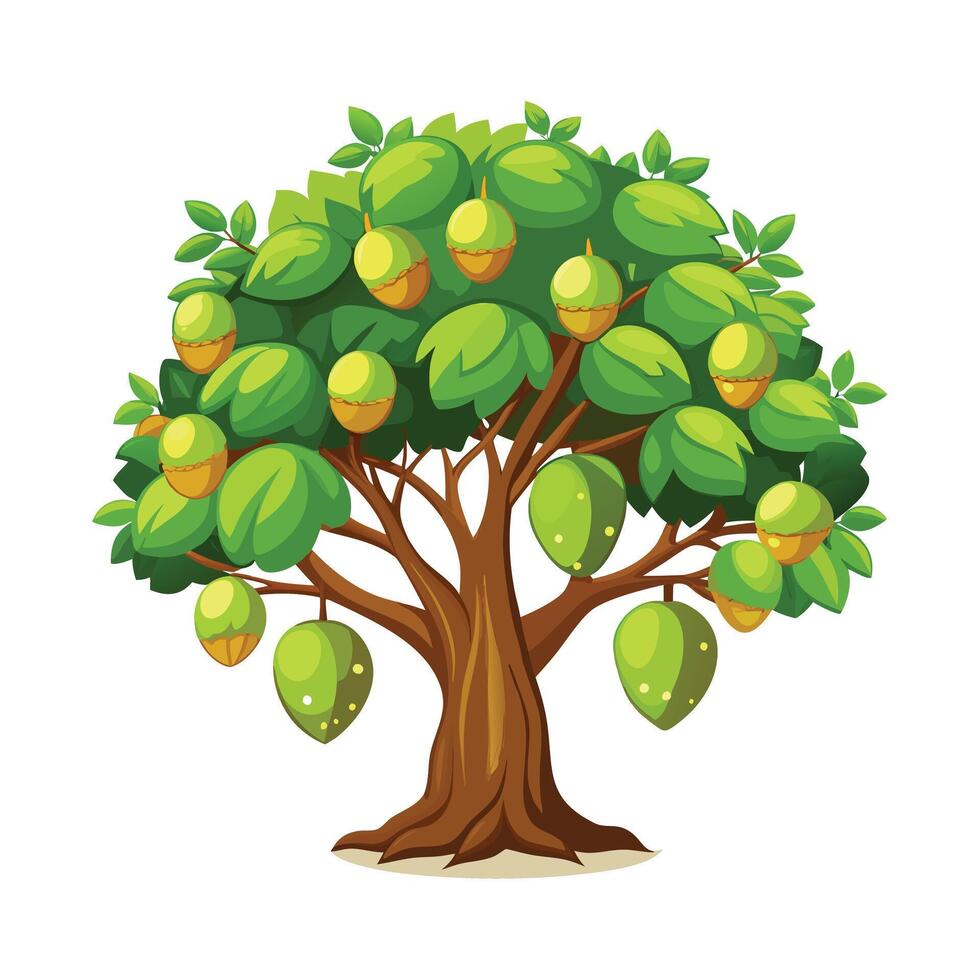 Beautiful Single Big Tree Illustration vector