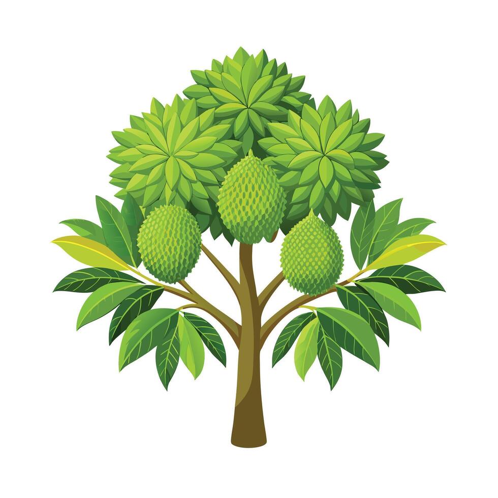 Beautiful Single Big Tree Illustration vector