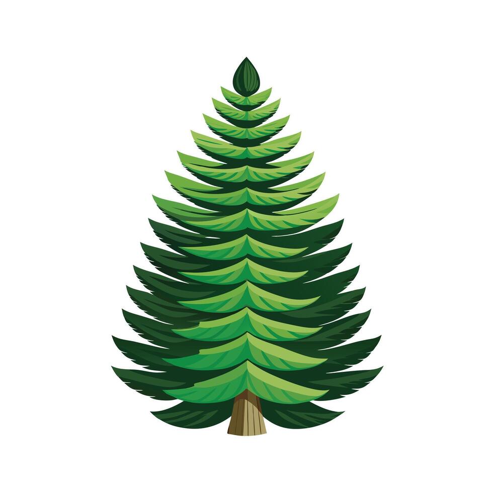 Beautiful Single Big Tree Illustration vector