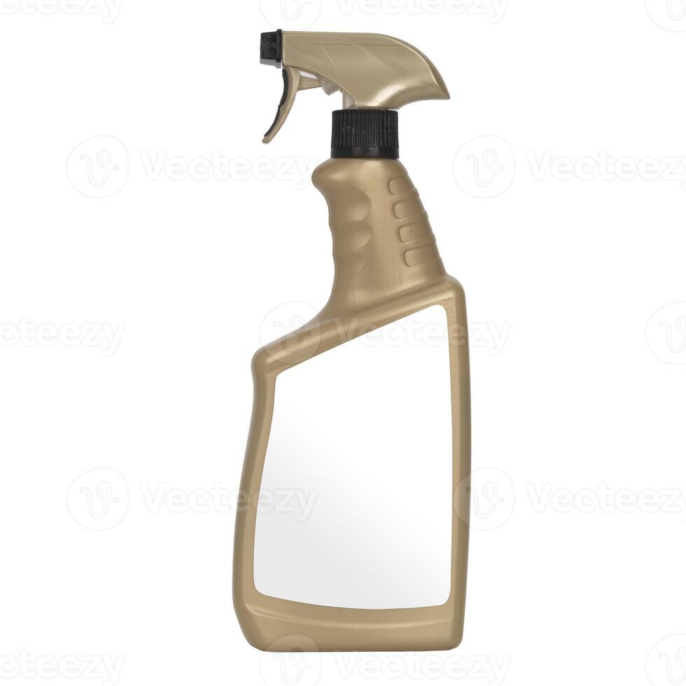 A spray bottle with a mirror on the side. Blank label photo