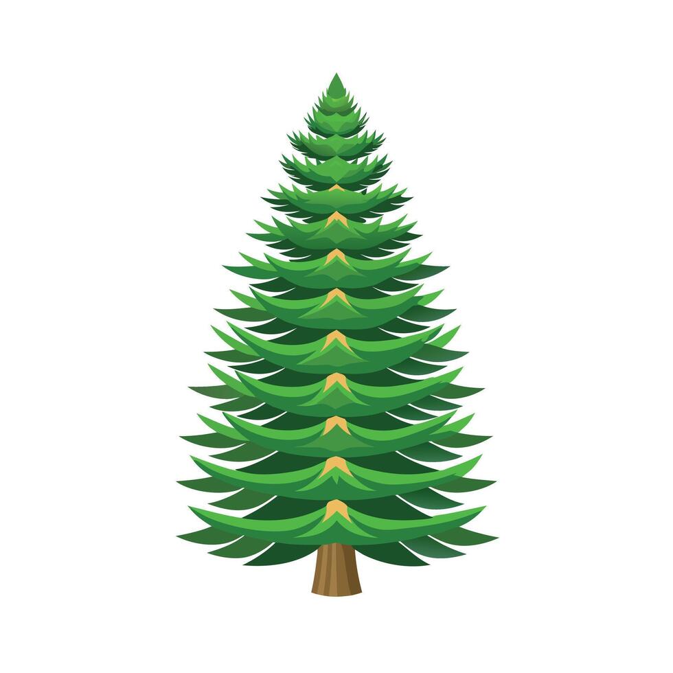 Beautiful Single Big Tree Illustration vector
