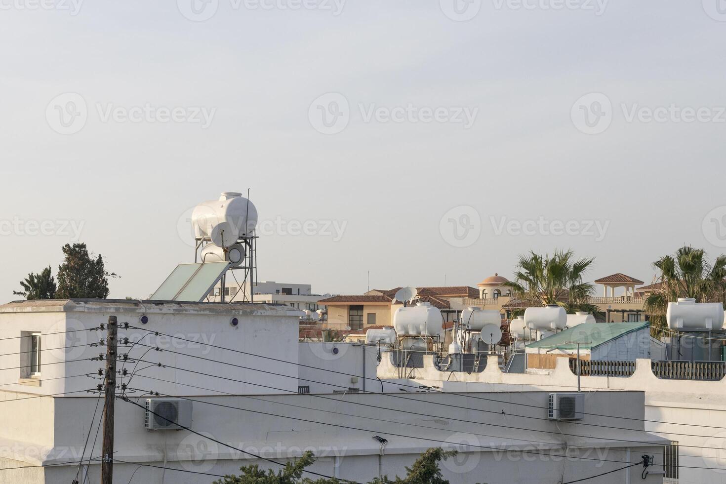 Urban Rooftop Water Tanks photo