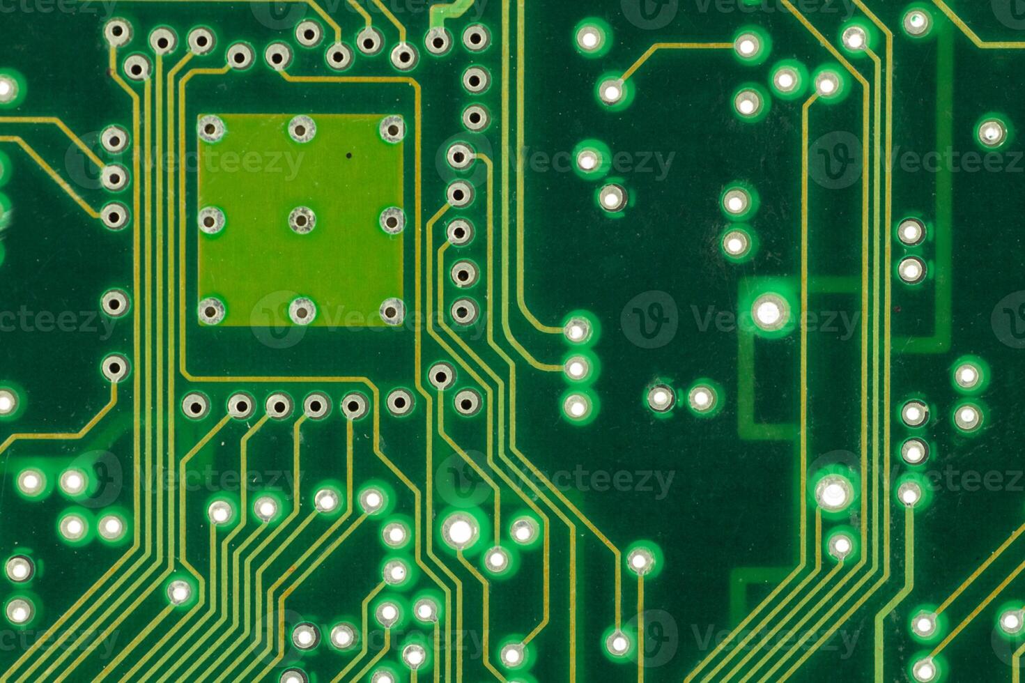 Green Circuit Board Pattern photo