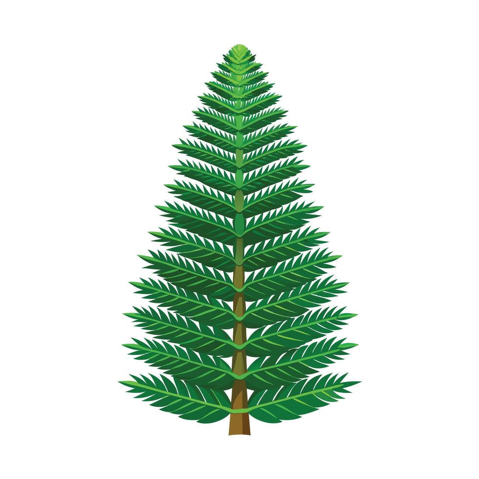 Beautiful Single Big Tree Illustration vector