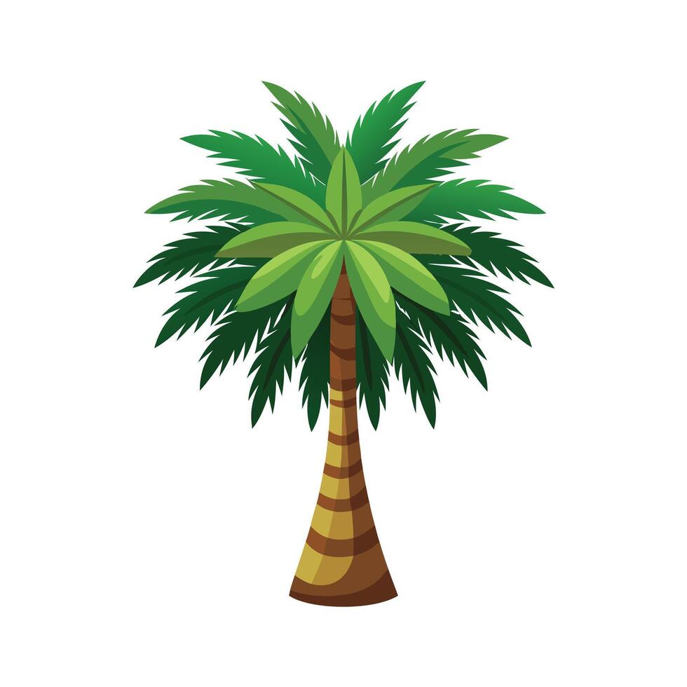 Beautiful Single Big Tree Illustration vector