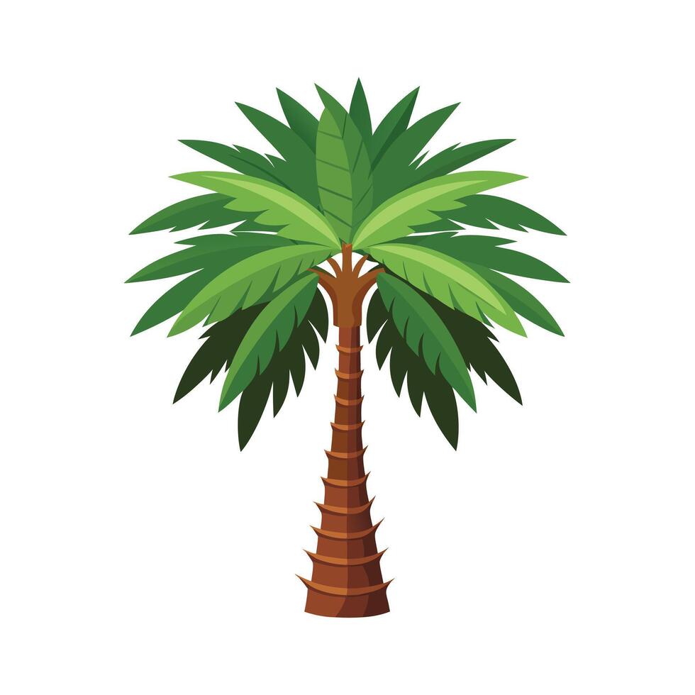 Beautiful Single Big Tree Illustration vector