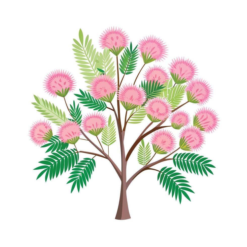Beautiful Single Big Tree Illustration vector