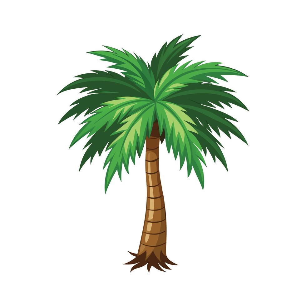 Beautiful Single Big Tree Illustration vector
