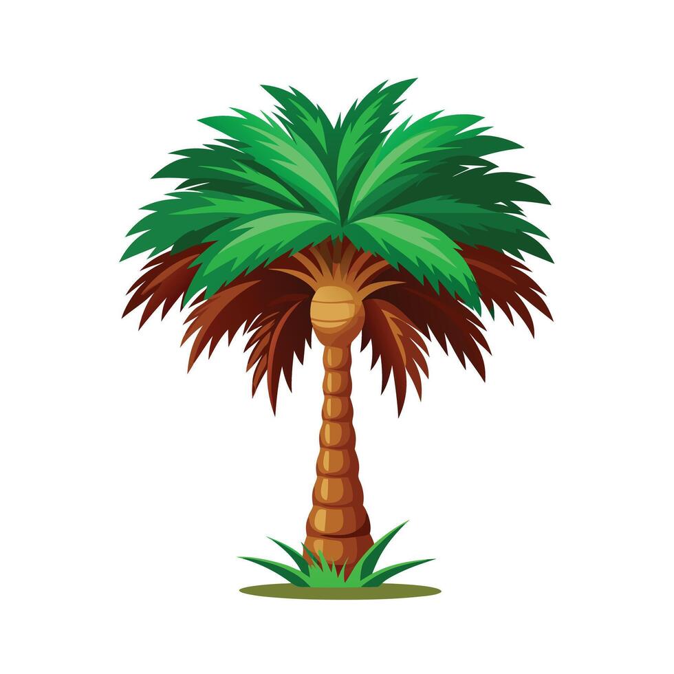Beautiful Single Big Tree Illustration vector