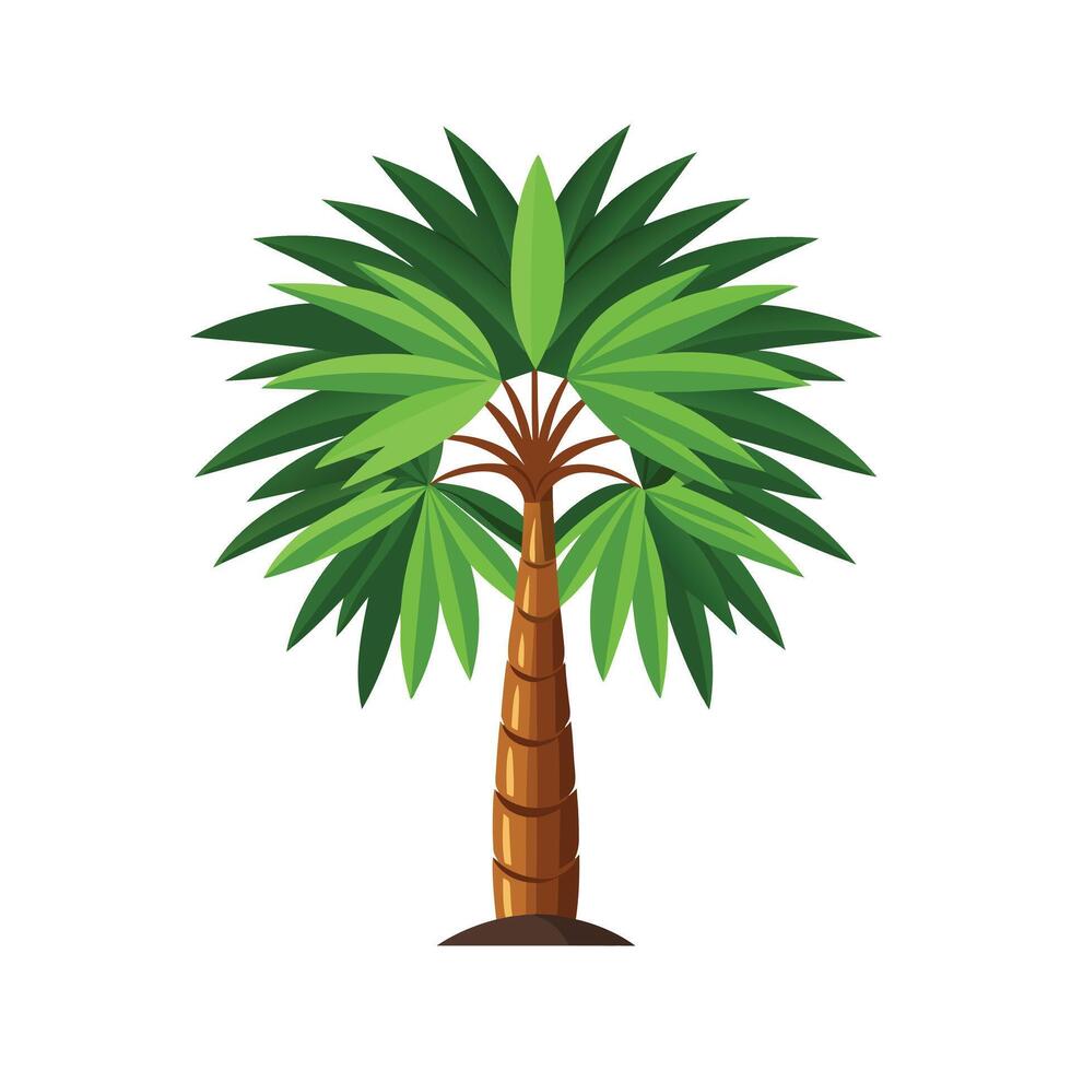 Beautiful Single Big Tree Illustration vector