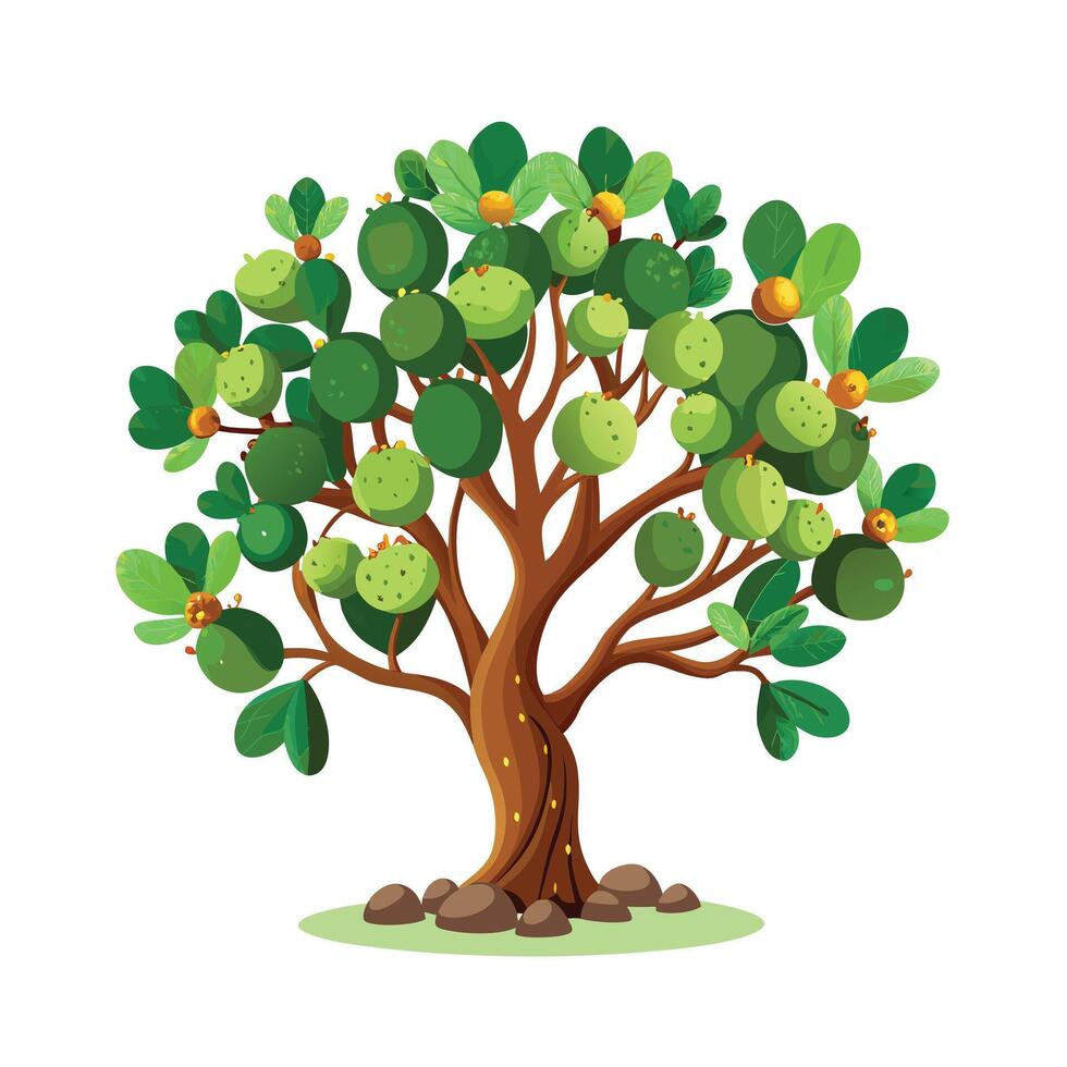 Beautiful Single Big Tree Illustration vector