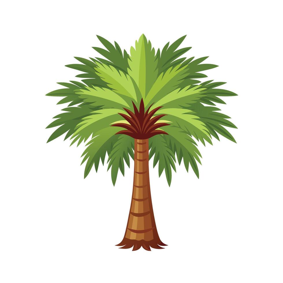 Beautiful Single Big Tree Illustration vector