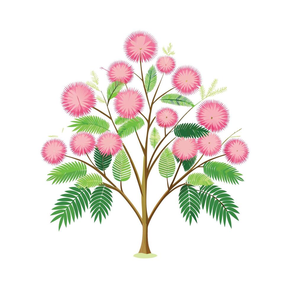 Beautiful Single Big Tree Illustration vector
