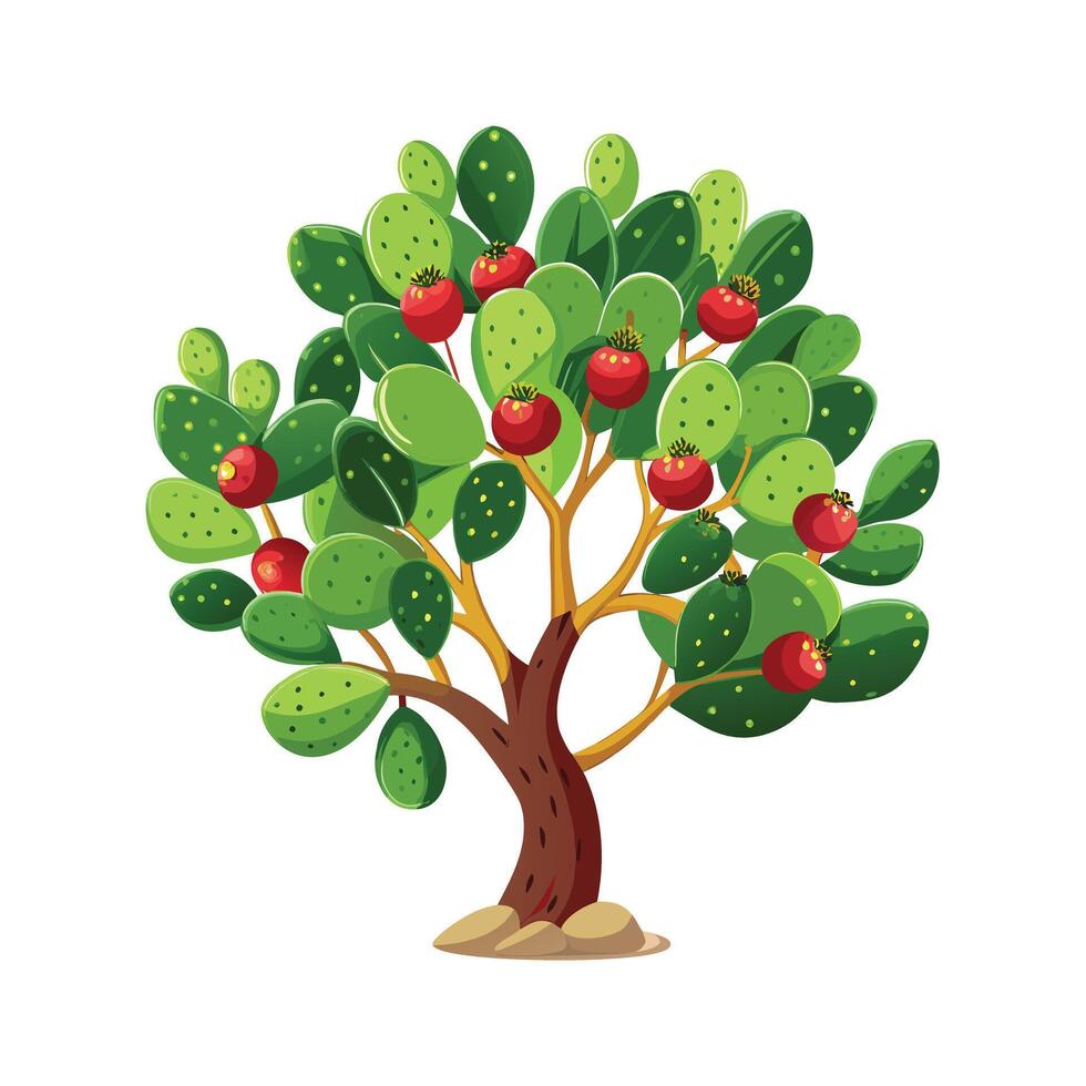 Beautiful Single Big Tree Illustration vector