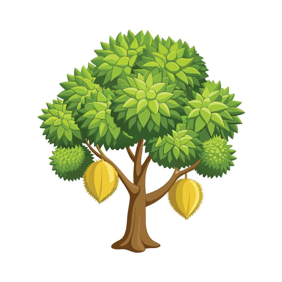 Beautiful Single Big Tree Illustration vector