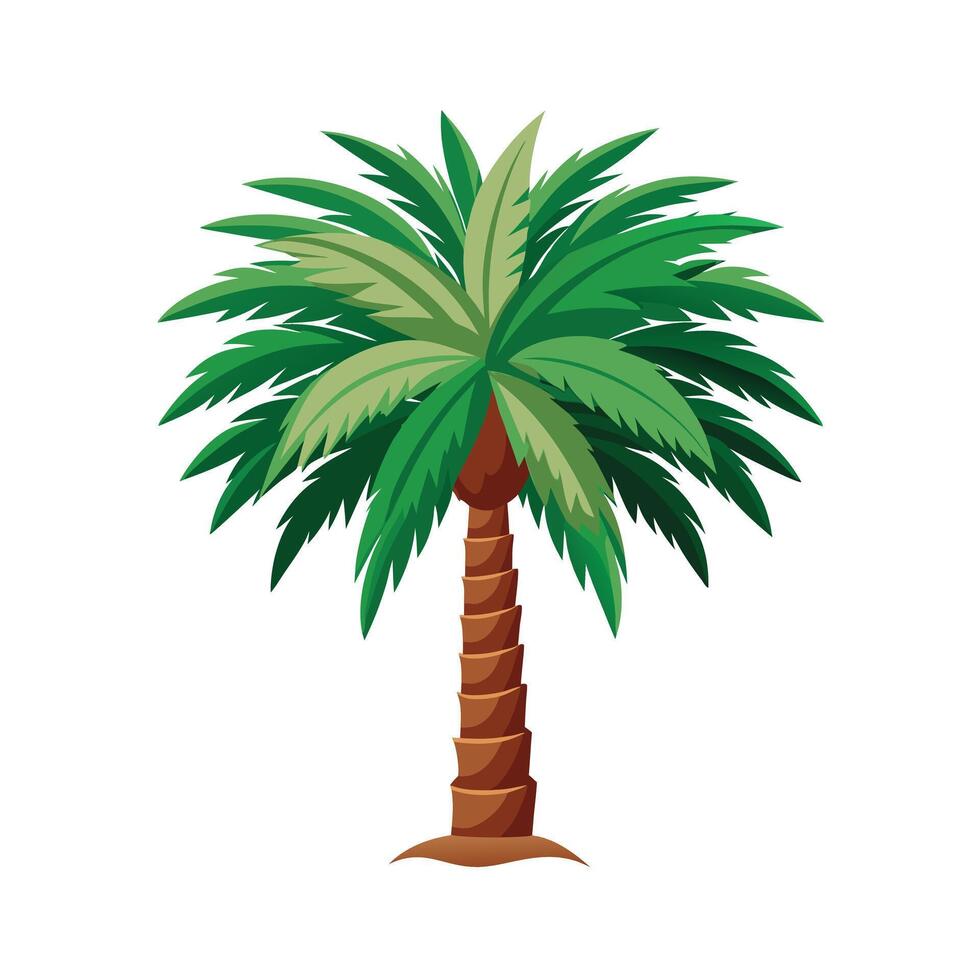 Beautiful Single Big Tree Illustration vector