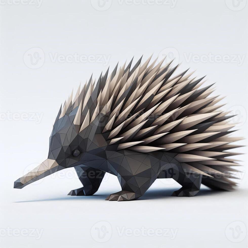Low Polygon Style Illustrations of Various Animals on a White Background - Modern and Colorful Geometric Art photo