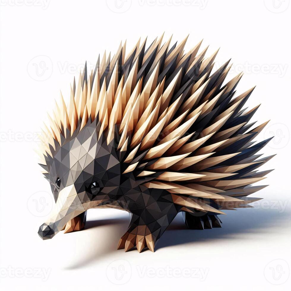 Low Polygon Style Illustrations of Various Animals on a White Background - Modern and Colorful Geometric Art photo